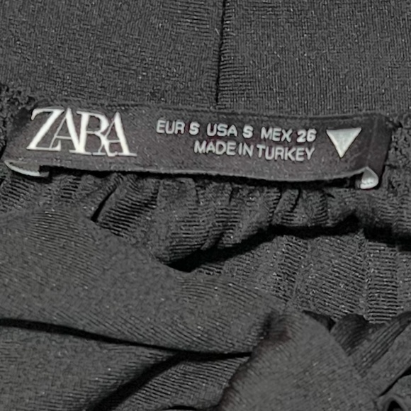 Zara | Black Whimsigoth Pussycat Bow Pleated Dress Blogger’s Favorite | S - Picture 11 of 11